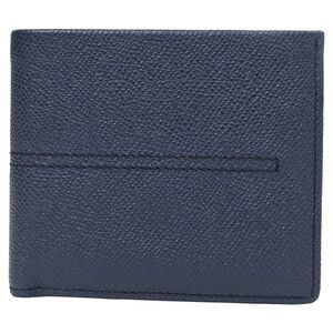 Tod's Bifold Wallet in Navy Blue Saffiano Leather